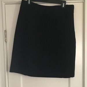 Black A line mini skirt